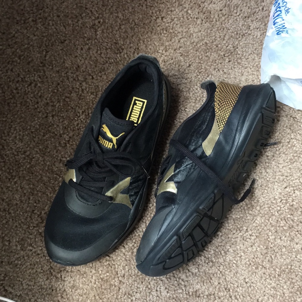Black and gold pumas